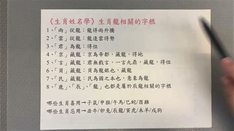 龍姓名學|生肖屬龍的個性、守護神、生肖姓名學取用法則與忌用字庫－芷蘭。